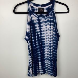💙Blue and White Tye Dye Tank